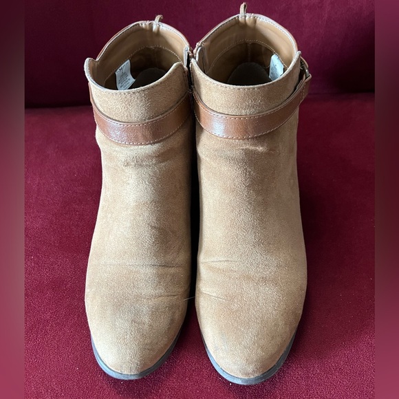 Old Navy Ankle Strap Boot Chestnut Size 7 - Picture 2 of 6